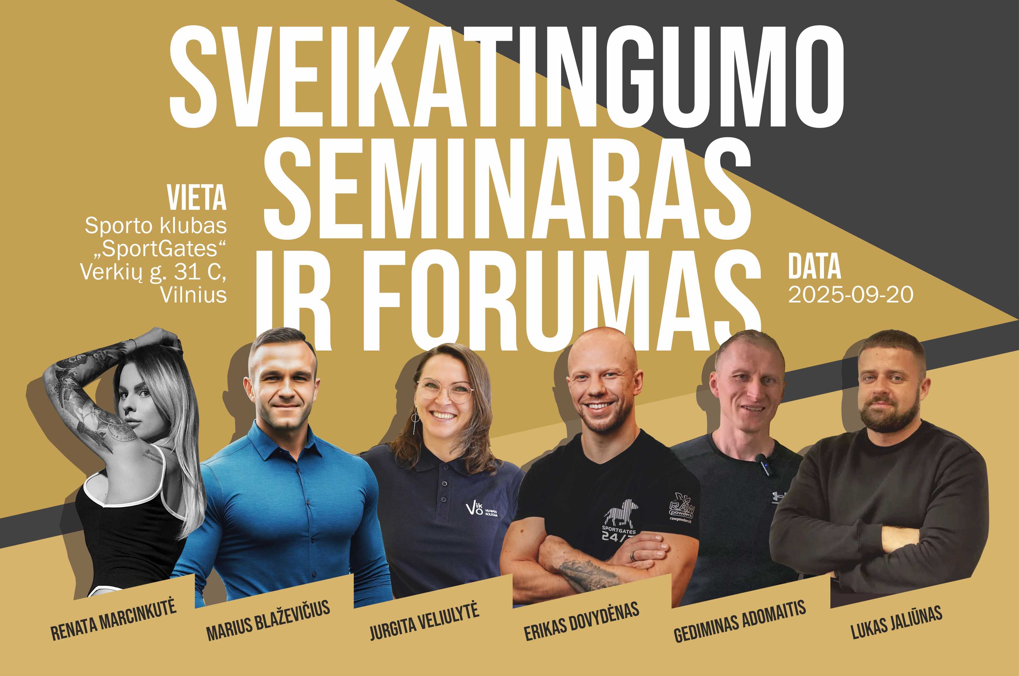 Naujienos "KVIEČIU Į SVEIKATINGUMO SEMINARĄ IR FORUMĄ" viršelis